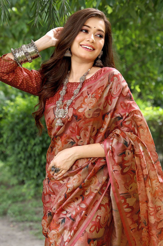 Saree Venkatagiri Cotton Linen